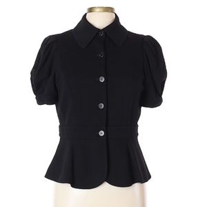 DVF short sleeve Nueva peplum blazer